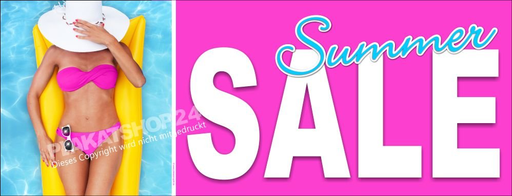 Werbebanner Sommer Sale