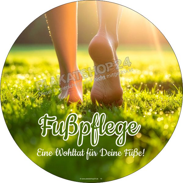 Eyecatcher Fußpflegeaufkleber Eyecatcher Fußpflegeaufkleber