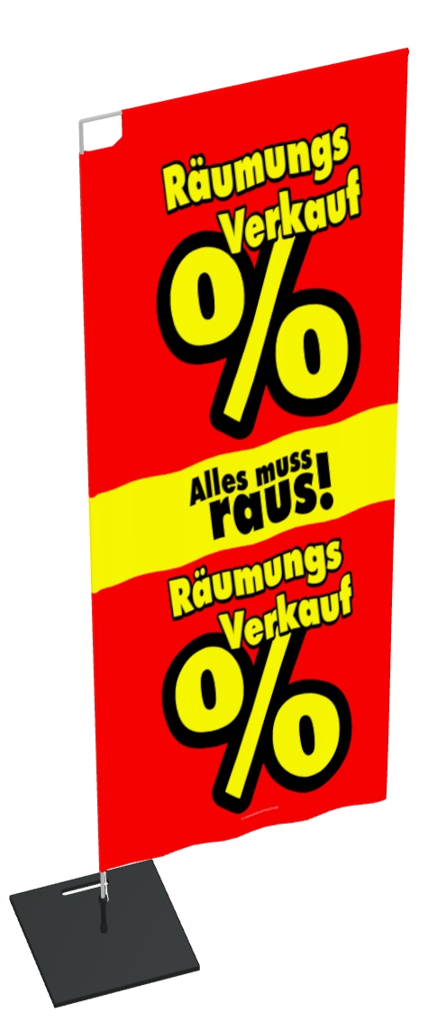 Aufkleber Total Räumungsverkauf – 99x30 Cm, Selbstklebend Für Schaufenster, Geschäftsaufgabe, Umbau