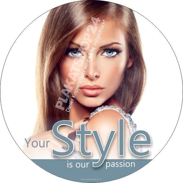 Aufkleber (Sticker) für Kosmetik-Werbung