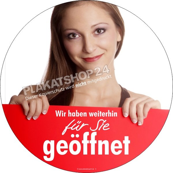 corona-aufkleber Corona-Hinweisaufkleber Wir haben geöffnet
