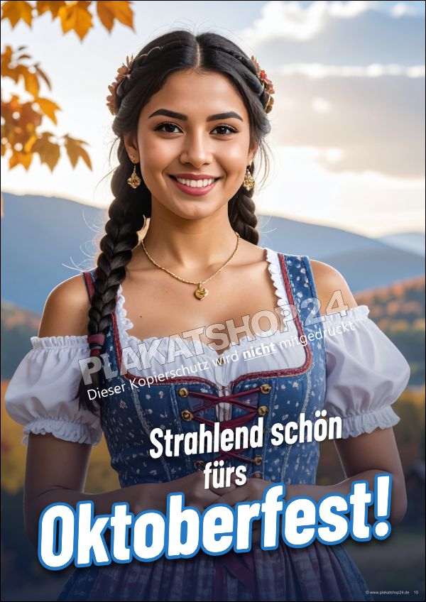 Werbeposter Oktoberfest - Strahlend schön