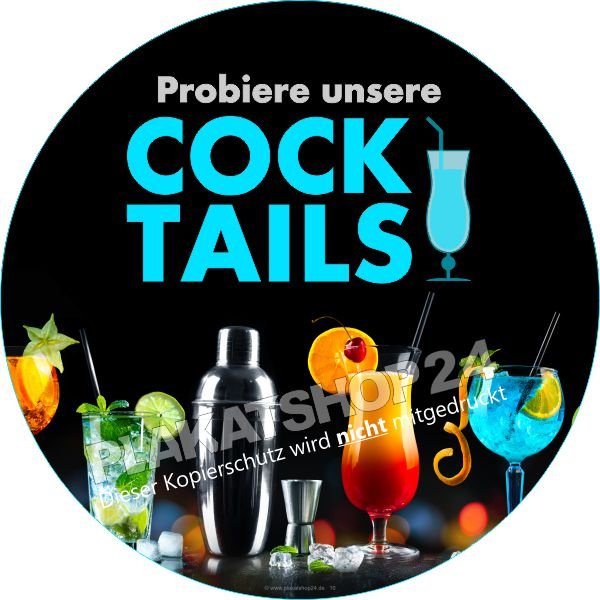 cocktailaufkleber Aufkleber Mixgetränke Cocktails