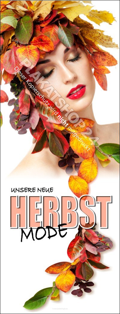 XA9168 Hingucker Werbebanner für die aktuelle Herbstmode
