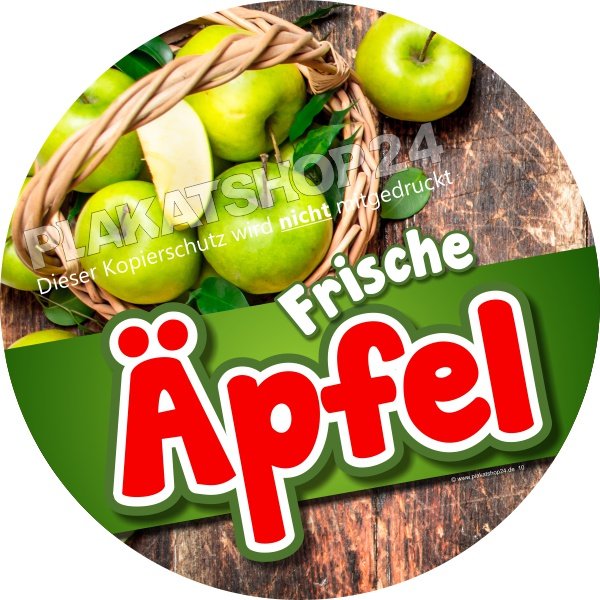 Apfelaufkleber Apfelaufkleber Vermarktung grüner Äpfel