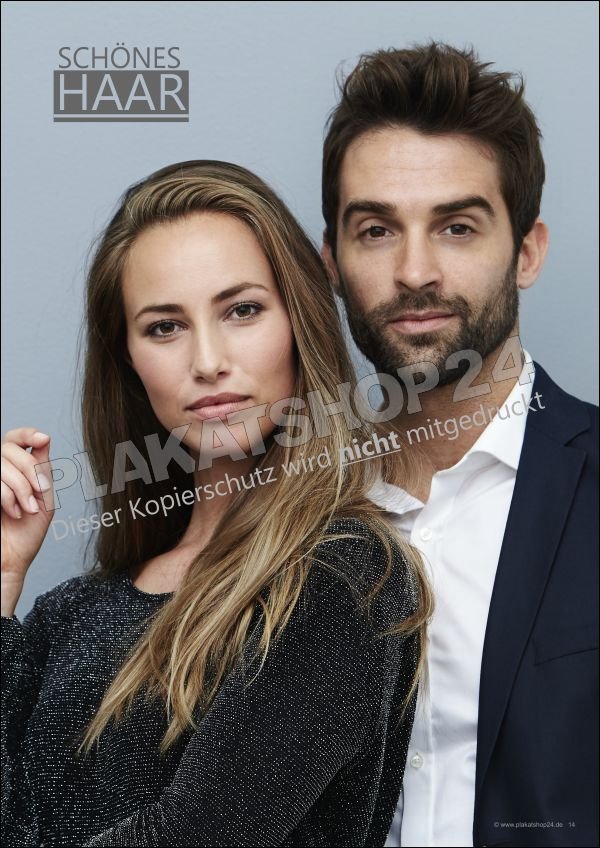 Werbeposter für ein perfektes Styling für Sie und Ihn