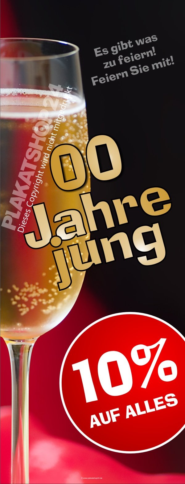 Banner für die Dekoration und Werbung zum Firmenjubiläum