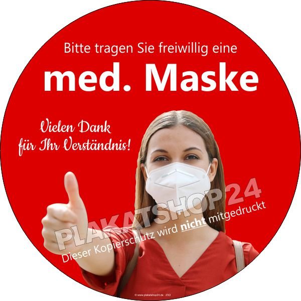 aufkleber-corona-med-maske Aufkleber Hinweis freiwillig med. Maske tragen