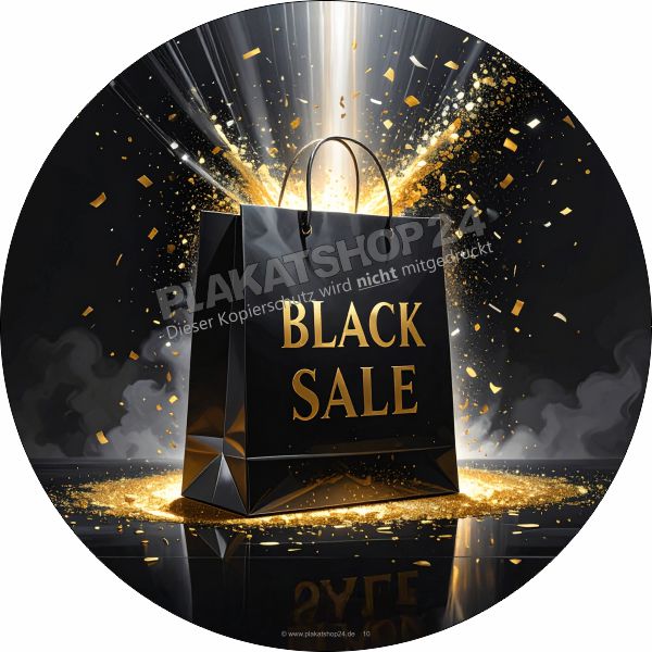 Werbefolie für Black Sale
