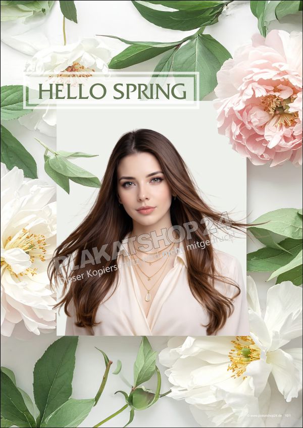 Poster für die Frühjahrsdeko im Friseursalon Poster für die Frühjahrsdeko im Friseursalon