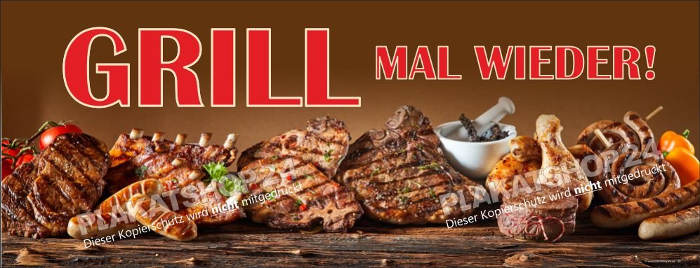 Fleischereibanner Grillfleisch