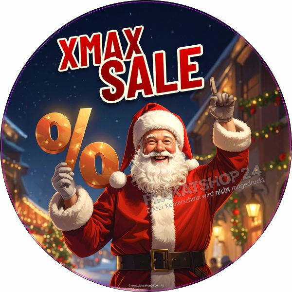 Werbeaufkleber für Weihnachtssale Werbeaufkleber für Weihnachtssale