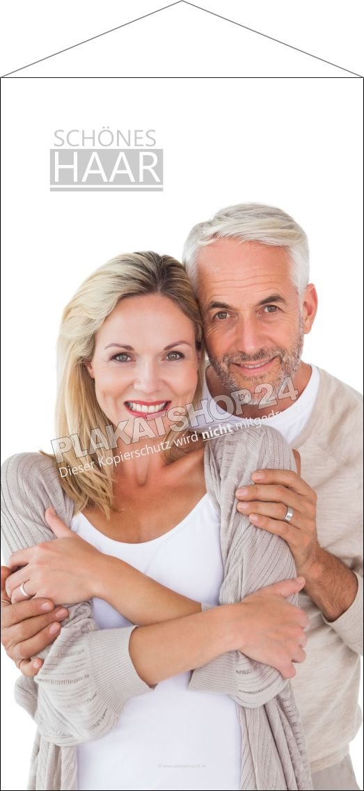 Günstiges Textilbanner für Damen- und Herrensalon