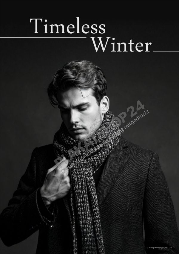 Dekoposter Wintermode - Timeless Winter Dekoposter Wintermode - Timeless Winter