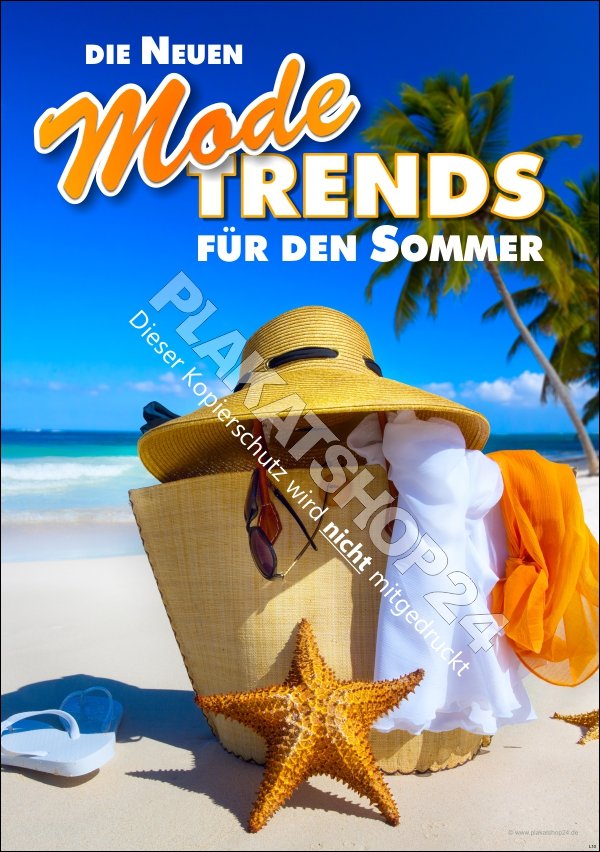 Poster die neue Sommer-Mode 