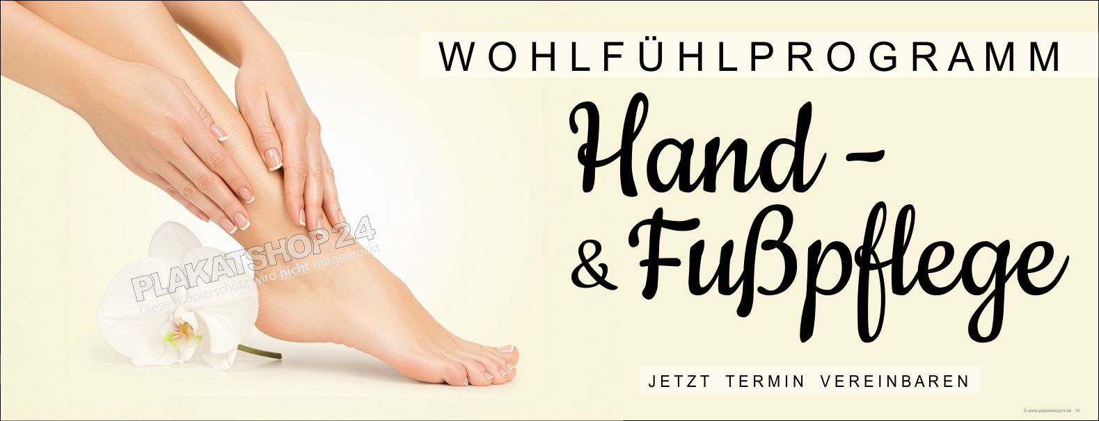 Werbebanner professionelle Hand- und Fußpflege Werbebanner professionelle Hand- und Fußpflege