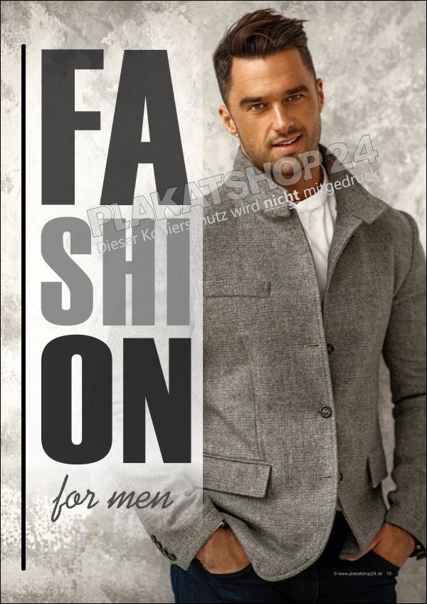 plakat-winterfashion Werbeposter Winterfashion Männer
