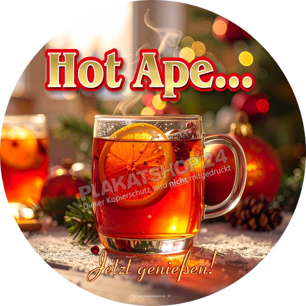 Werbefolie für heissen Aper...