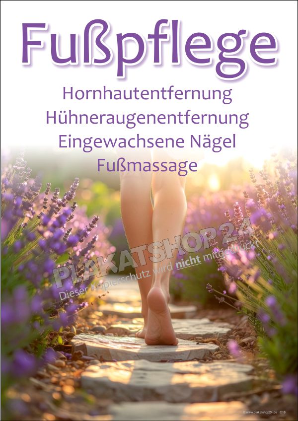 Fachposter für den Bereich Fußpflege vom Podologen Fachposter für den Bereich Fußpflege vom Podologen