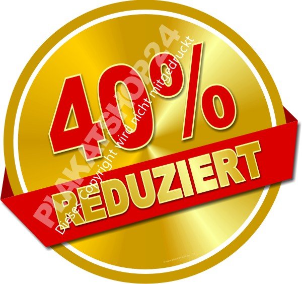 Klebefolie 40 Prozent reduziert