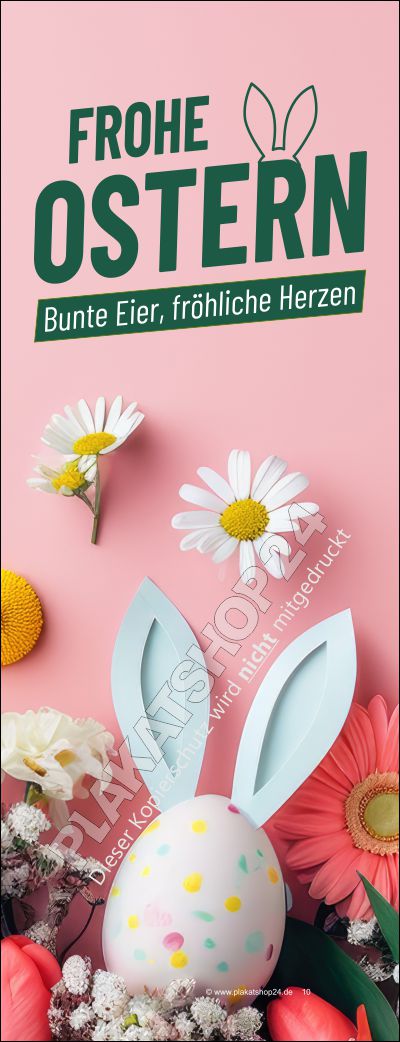 Wunderschönes Banner für die Osterdekoration im Geschäft