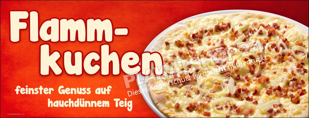 Bannerwerbung für Flammkuchen Bannerwerbung für Flammkuchen