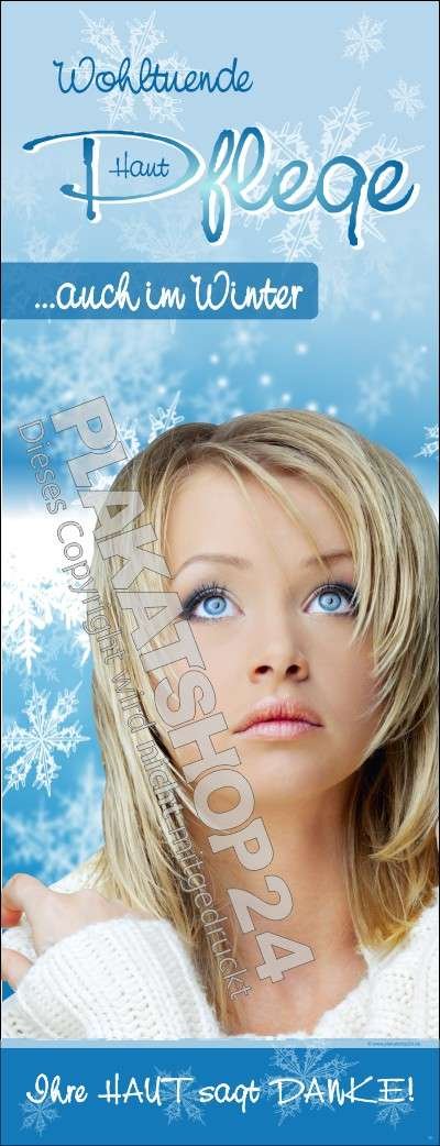 Kosmetikbanner für Winterhautpflege