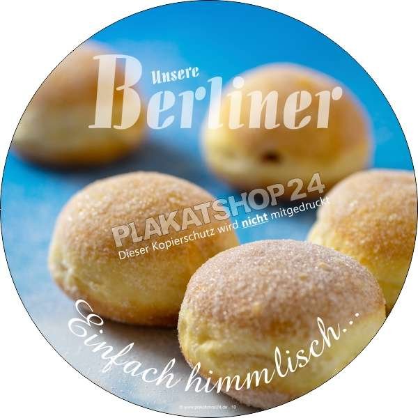 aufkleber-berliner Bäckerei-Schaufensteraufkleber Berliner / Krapfen