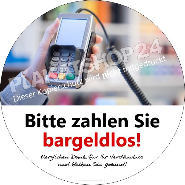 aufkleber-bargeldlos-bezahlen Aufkleber Bitte bezahlen Sie bargeldlos