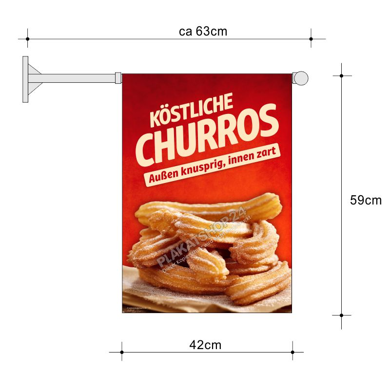 Stockfahne köstliche Churros