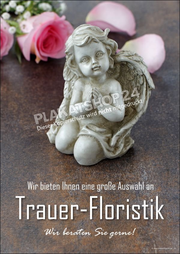 Werbeposter Trauerfloristik
