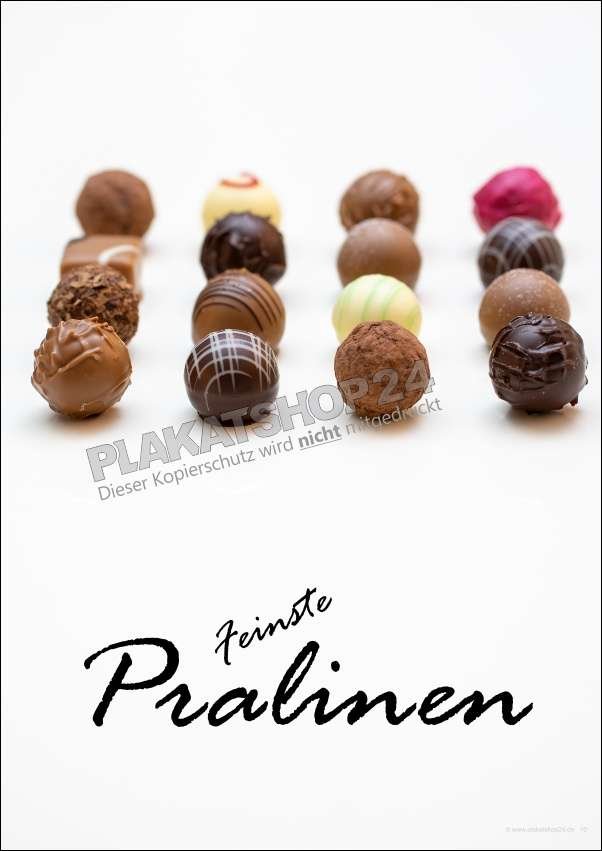 pralinenplakat Pralinenplakat für Confisserie, Chocolatiers, Cafés
