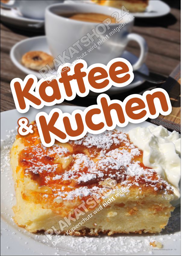 plakat-kaffee-und-kuchen Werbeschild (Plakat) Kaffee und Kuchen