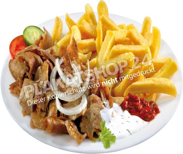 Schaufensterfolie Dönerteller