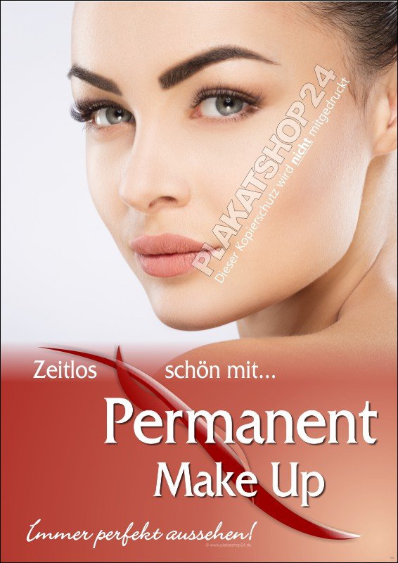 Poster für Permanent Make-up-Werbung