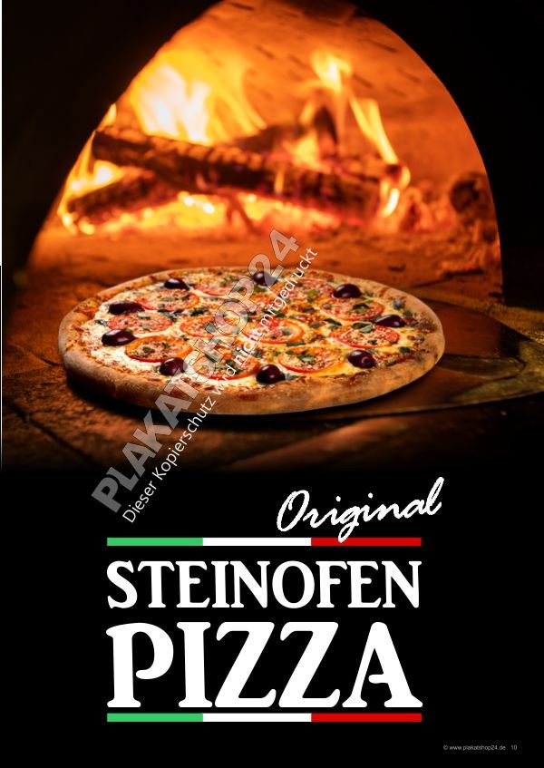 Steinofenplakat Reklame Pizzeria