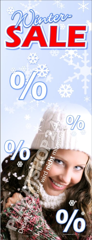 Sale-Banner für Winter-Sale