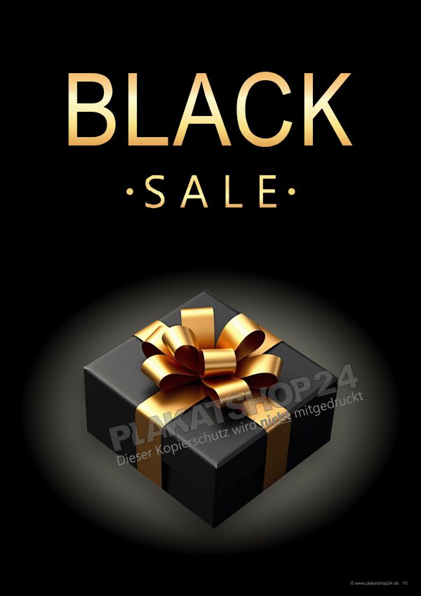 Black Sale Poster in hochwertiger Optik Black Sale Poster in hochwertiger Optik