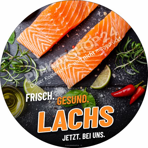 Frischer Lachs Werbefolie Frischer Lachs Werbefolie