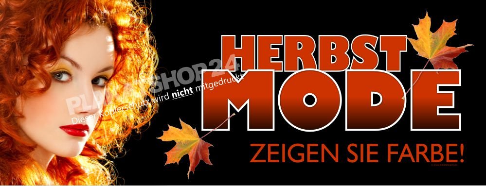Herbstbanner für Modegeschäft für die neue Herbstmode