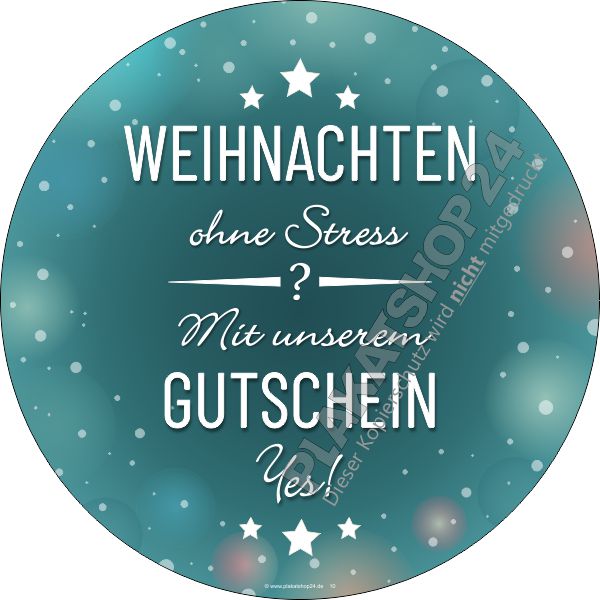 Klebefolie mit Werbung für Weihnachts-Geschenkgutscheine Klebefolie mit Werbung für Weihnachts-Geschenkgutscheine