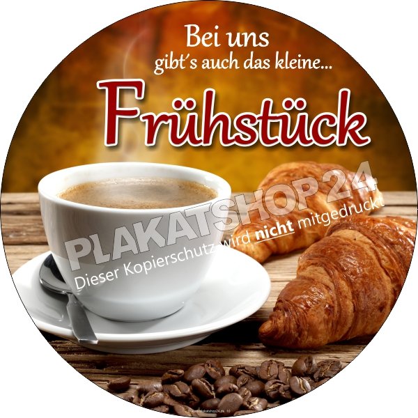 Werbefolie Das kleine Frühstück