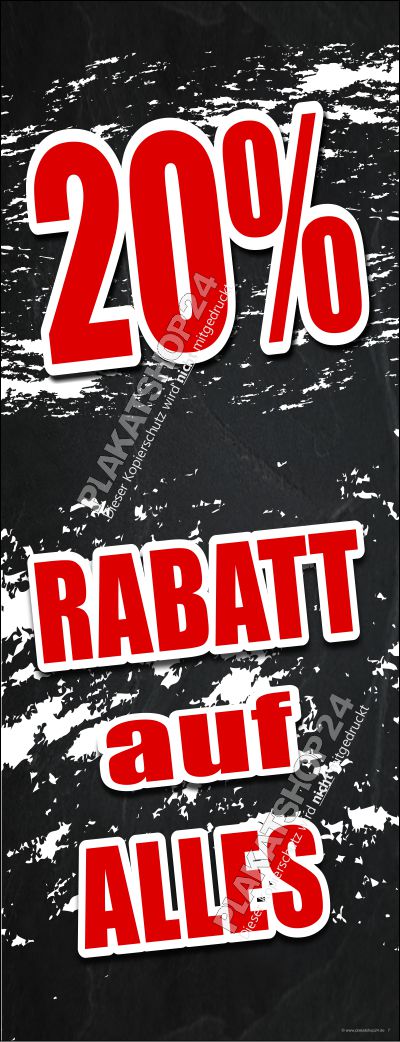 Rabatt-Banner 20 Prozent Rabatt-Banner 20 Prozent