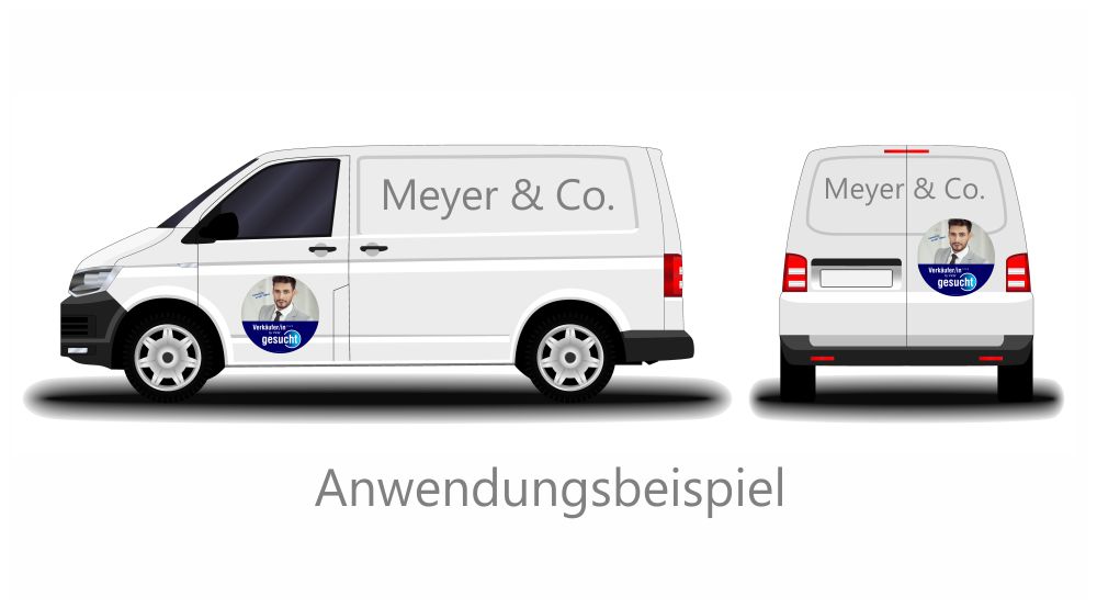 Fensterfolie Autoverkäufer gesucht