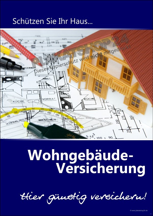 Maklerposter für Wohngebäudeversicherung