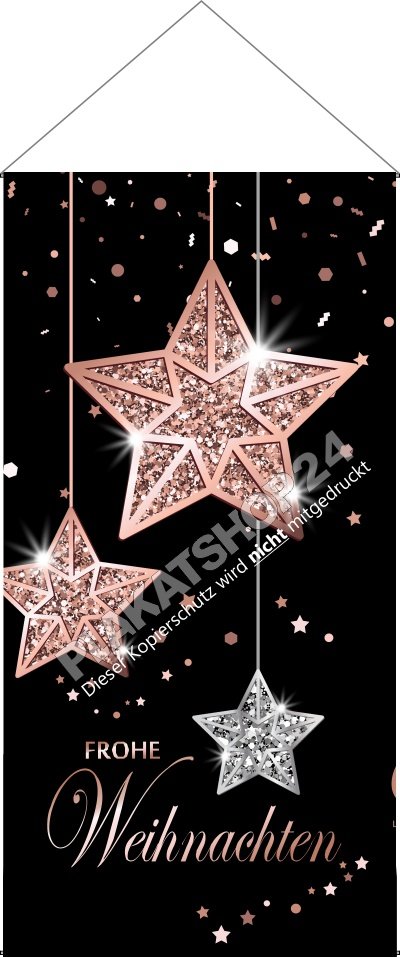 Stoffbanner Adventsdekoration