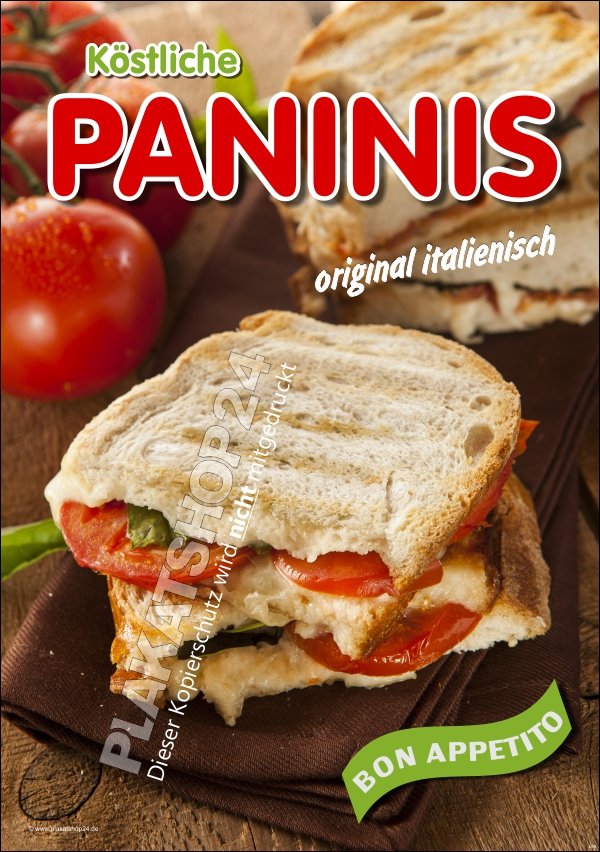 Panini-Plakat für Werbung köstliche Paninis