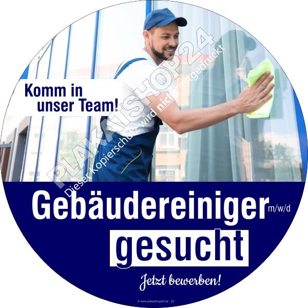 Klebefolie Reinigungsfirma Stellenangebot