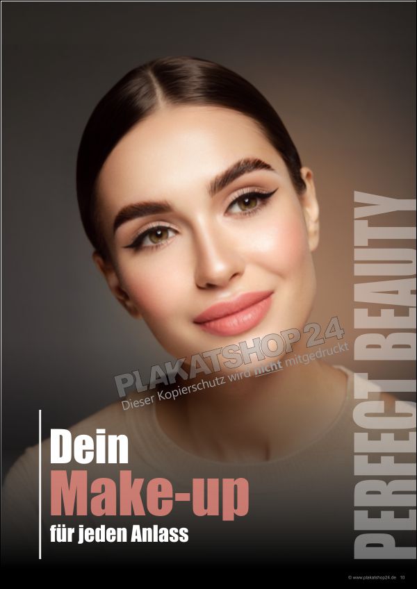 Dekoposter professionelles Make-up Dekoposter professionelles Make-up