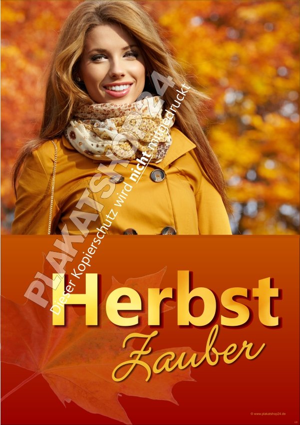 Herbst-Poster für die Herbst-Dekoration